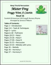 Mister Frog (Froggy Went a Courtin) for Harp Trio & Percussion P.O.D. cover
